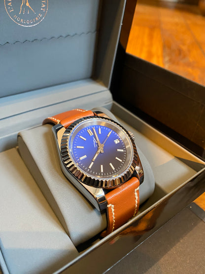 Montre automatique L’Aiguille d’Étretat – cadran inspiré de la mer et boîtier en acier 316L