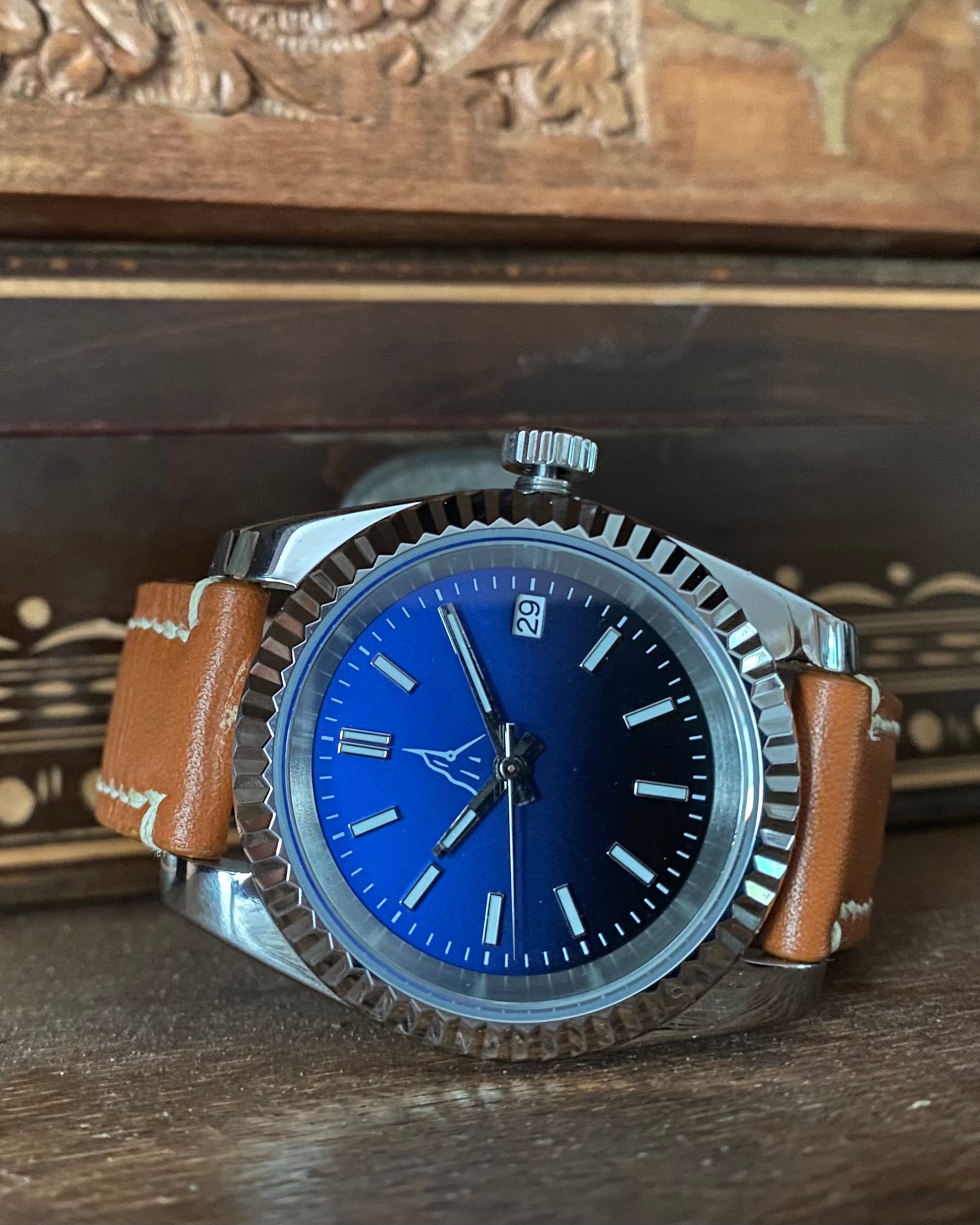 Montre automatique L’Aiguille d’Étretat – cadran inspiré de la mer et boîtier en acier 316L