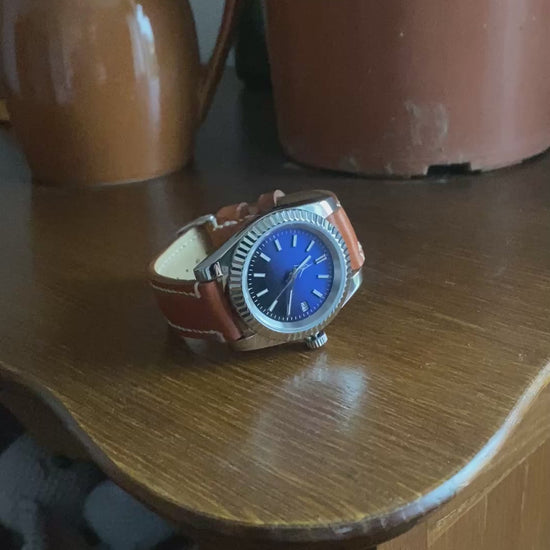 Montre automatique L’Aiguille d’Étretat – cadran inspiré de la mer et boîtier en acier 316L
